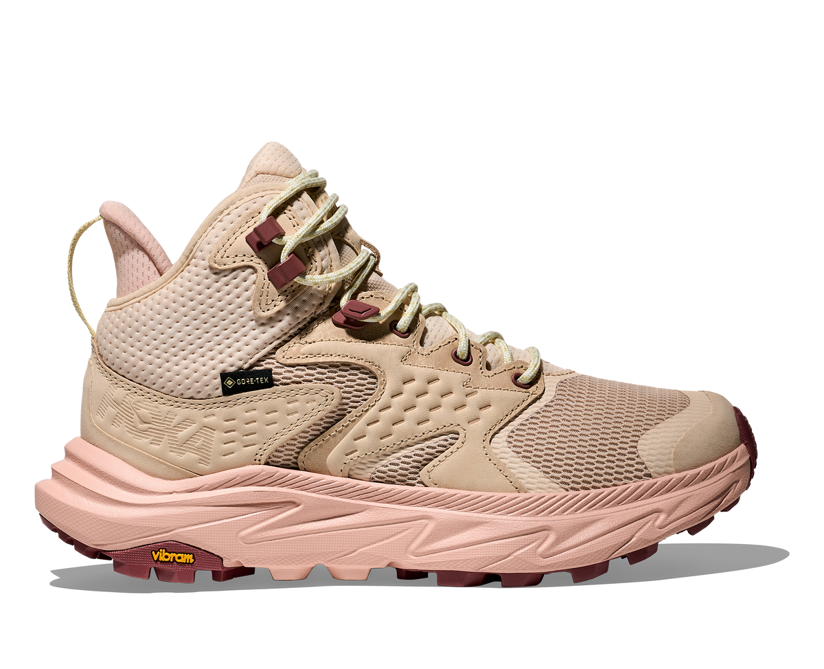 Hoka Women's Anacapa 2 Mid GTX Gore-Tex Waterproof Hiker Oak/Rose Hoka Women's Anacapa 2 Mid GTX Gore-Tex Waterproof Hiker Oak/Rose