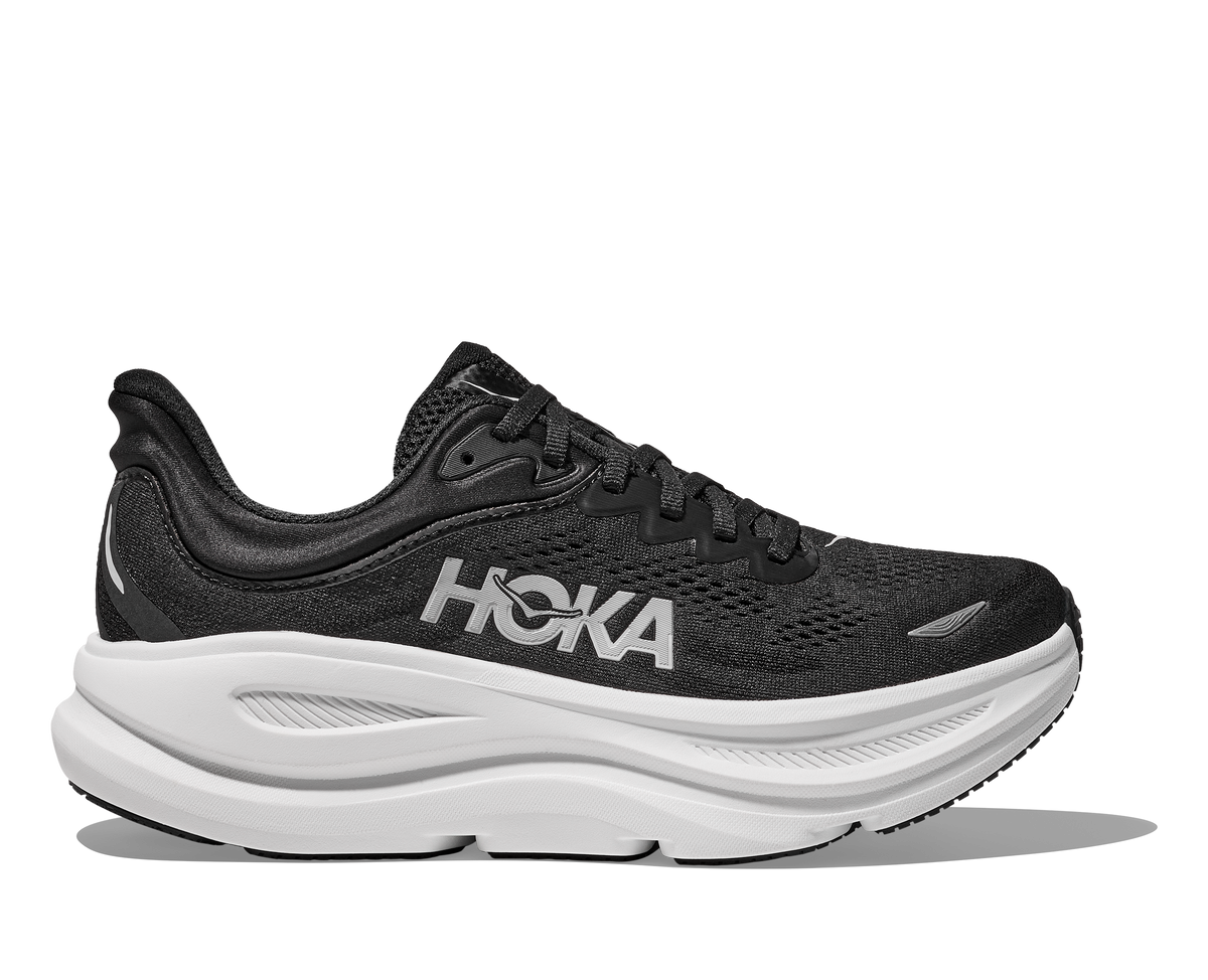 HOKA ボンダイ9 Hoka Men's Bondi 9 Black & White (D, 2E or 4E Width) – Mass