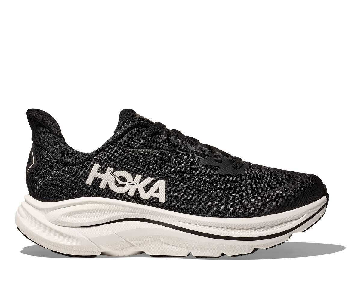 Hoka Women's Clifton 10 Black/White (B, D or 2E Width) – Mass