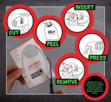 Trainer Armour Big Toe Hole Preventer (Black)