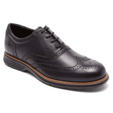 Rockport Men's Total Motion Fusion Black Wingtip Shoe (D or 2E Width)