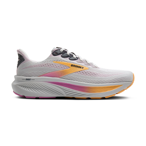 Brooks Women's Ghost 17 Oyster/Apricot/Pink (B & D Width)