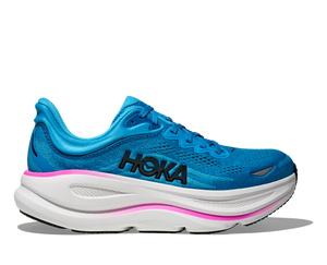 Hoka Women's Bondi 9 Skyward Blue/Neon Fuchsia (B Width) NEW FALL 2025 Color