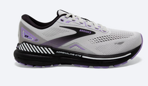 Brooks Women's Adrenaline GTS 23 Grey/Black/Purple (B or D Width)