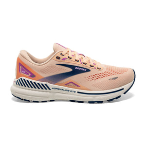 Brooks Women's Adrenaline GTS 23 Apricot/Estate Blue/Orchid (B Width)