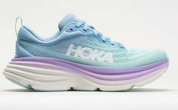 Hoka Women's Bondi 8 Airy Blue/Sunlit Ocean (B or D Width)