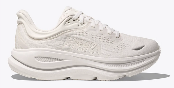 Hoka Women's Bondi 9 All White (B Width) NEW SPRING 2025, SHIPS AFTER MAY 15TH