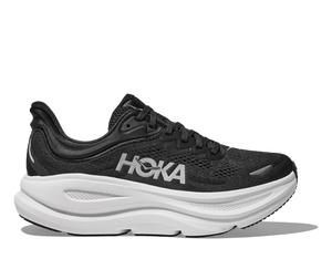 Hoka Men's Bondi 9 Black & White (D, 2E or 4E Width) NEW SPRING 2025