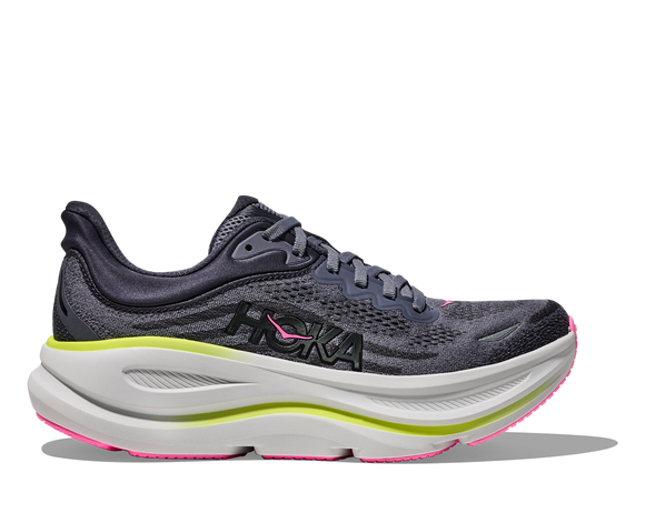 Hoka Women's Bondi 9 Charcoal Grey/Grey Skies (B Width) NEW FALL 2025 Color