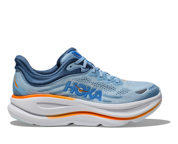 Hoka Men's Bondi 9 Drizzle & Downpour (D or 2E Width) NEW SPRING 2025