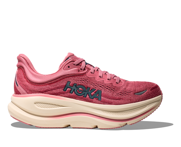 Hoka Women's Bondi 9 Lingonberry/Cranberry (B Width) NEW Spring