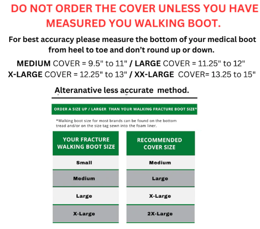 Post Op Shoe ARUNNERS Walking Boot Cover With Slip-Resistant