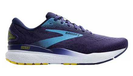 Brooks Men's Ghost 16 Blue/Bonnie Blue/Yellow (D Width) NEW WINTER 2024 COLOR