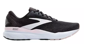 Brooks Women's Ghost 16 Running Shoe Black/White/Orchid (B Width)