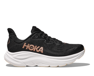 Hoka Women's Clifton 10 Black/Rose Gold (B & D Width) SHIPS AFTER MAY 15TH