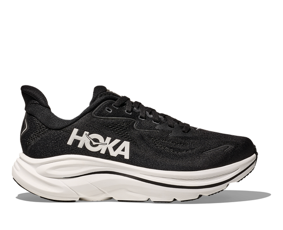 Hoka Women's Clifton 10 Black/White (B, D or 2E Width) NEW 2025