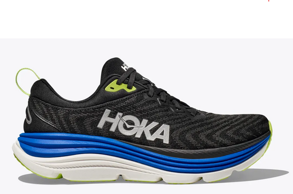 Hoka One One Men's Gaviota 5 Black/Electric Cobslt (D Width) LIMITED SIZES