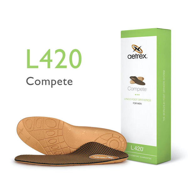 Aetrex Lynco Men's L420 Complete Flat/Low Arch Orthotic – Mass