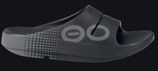 Oofos OOahh Sport Slide Black Matrix ONLY SIZE 8 AVAILABLE