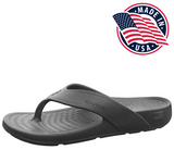 Nuusol Women's Cascade Flip Flop Black MADE IN THE USA