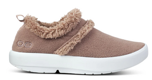 Oofos Women's OOcoozie Eezee Low Slipper - Chocolate Sherpa