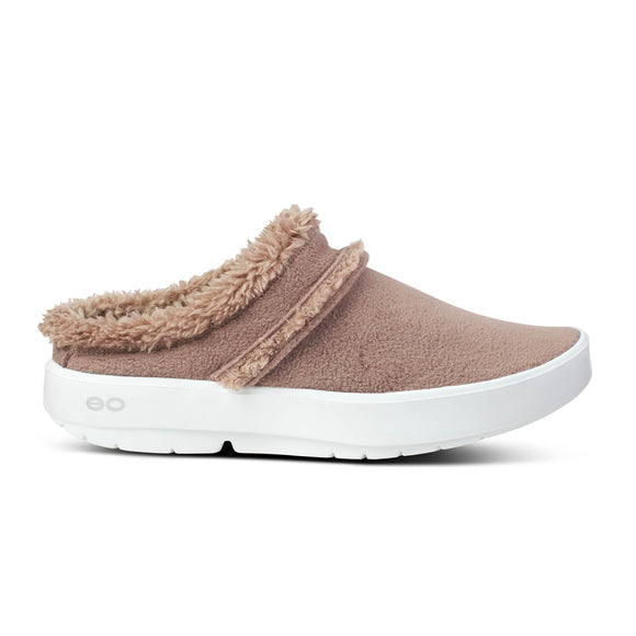 Oofos Women's OOcoozie Mule Slipper - Chocolate Sherpa NEW COLOR FALL 2023