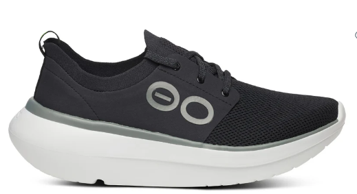 Oofos Men's OOMY Stride Shoe White & Black