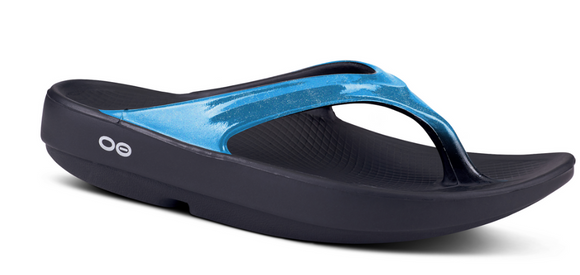 Oofos Oolala Luxe Women's Flip Flop Iris Blue NEW HOLIDAY 2025 COLOR
