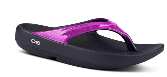 Oofos Oolala Luxe Women's Flip Flop Petunia Pink NEW HOLIDAY 2025 COLOR