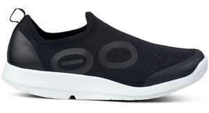 Oofos Men's OOMG Sport Low Shoe White/Black