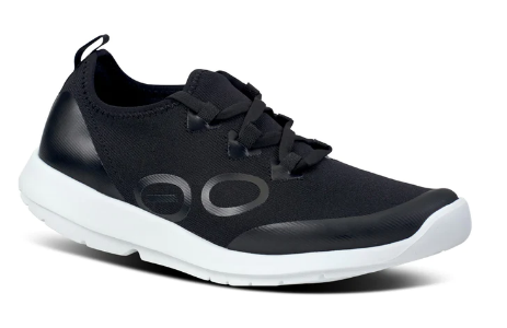 Oofos Men's OOMG Sport LS Shoe White/Black
