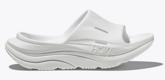 Hoka All Gender Ora Recovery Slide 3 All White/White