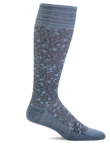 Women's New Leaf Compression Socks (20-30 mmHG) Bluestone by Sockwell