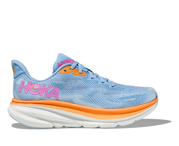 Hoka Women s Clifton 9 Airy Blue Ice Water B D Width LIMITED SIZES