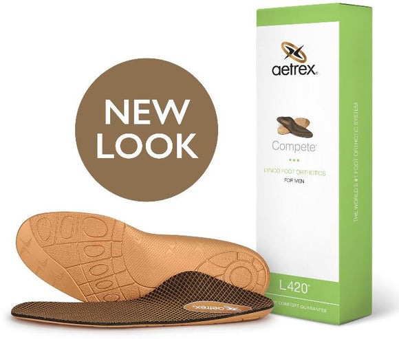 Aetrex Lynco Men's L420 Complete Flat/Low Arch Orthotic
