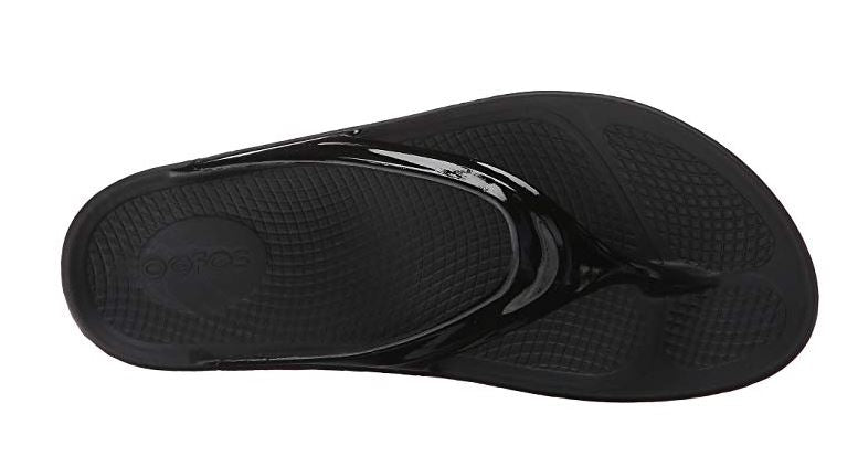 Oofos Oolala Women's Flip Flop All Black – Mass General