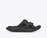 Hoka All Gender Ora Luxe Recovery Slide Adjustable All Black