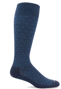 Men's Featherweight Compression Socks (15-20mmHG) Denim/Navy by Sockwell