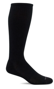 Women's Featherweight Fancy Compression Socks (15-20mmHG) Black by Sockwell